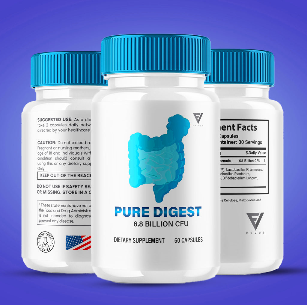 Pure Digest Capsules Puredigest Probiotic Supplement (60 Capsules)
