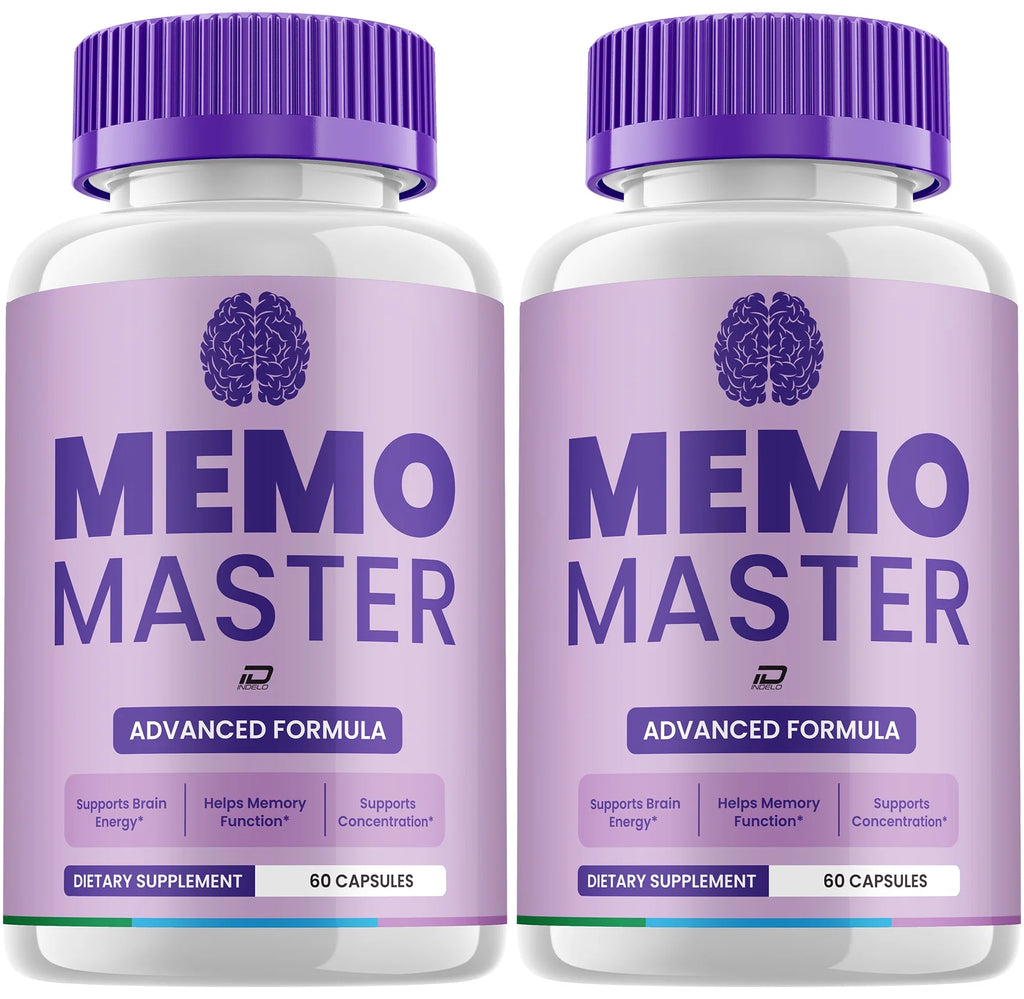 Memo Master Supplement Capsules – Memomaster All-Natural Maximum Strength Formula Focus Pills, Memory Support and Reviews (2 Pack – 120 Capsules)
