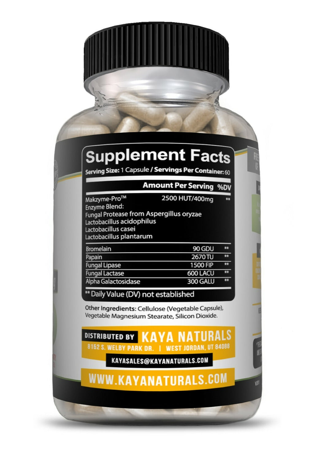 3X 60Ct Digestive Enzymes Prebiotic & Probiotic, Gas, Constipation, Bloating Aid