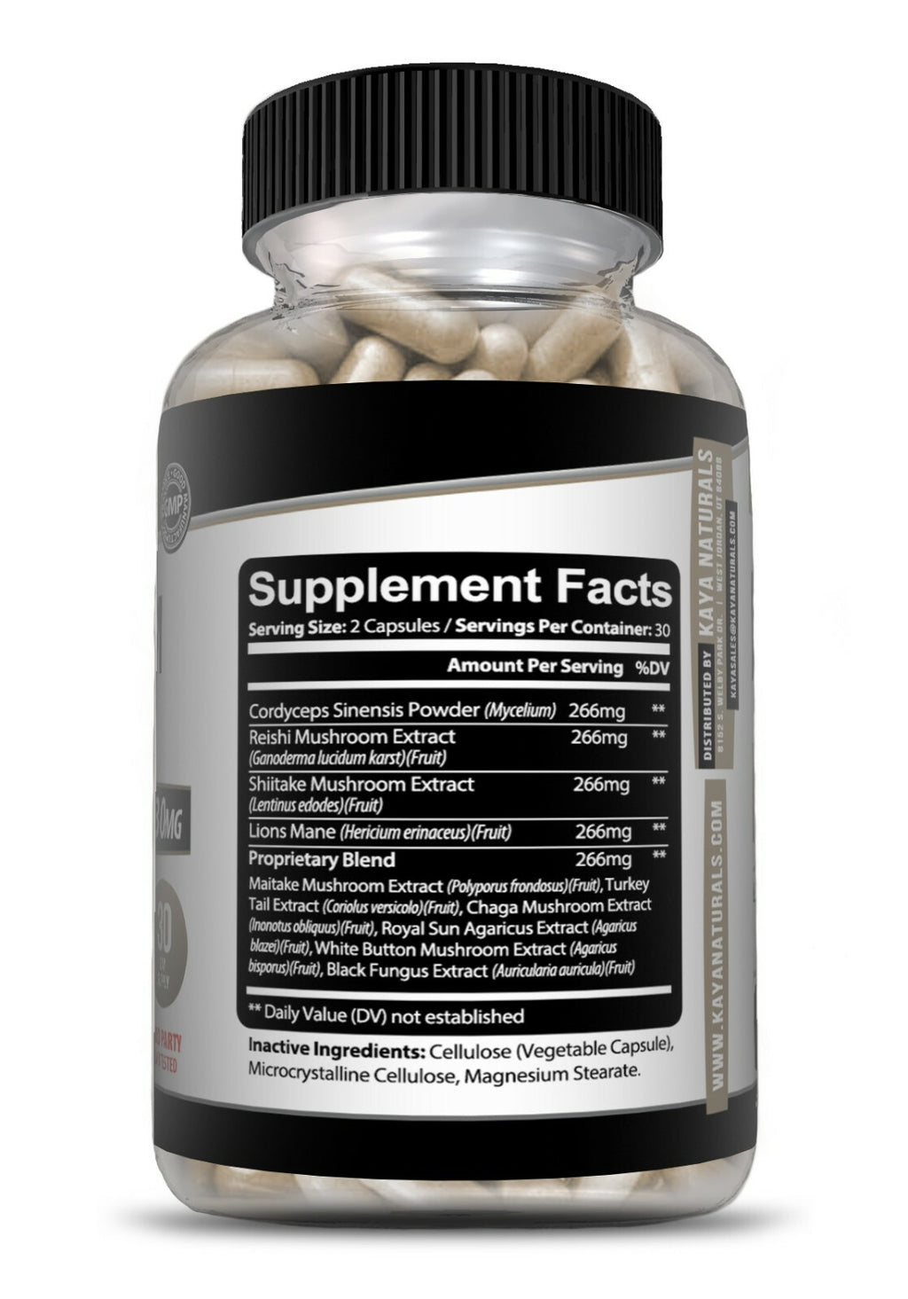 (2 Pack) Mushroom Complex Supplement, 60 Capsules Lions Mane, Reishi, Shiitake