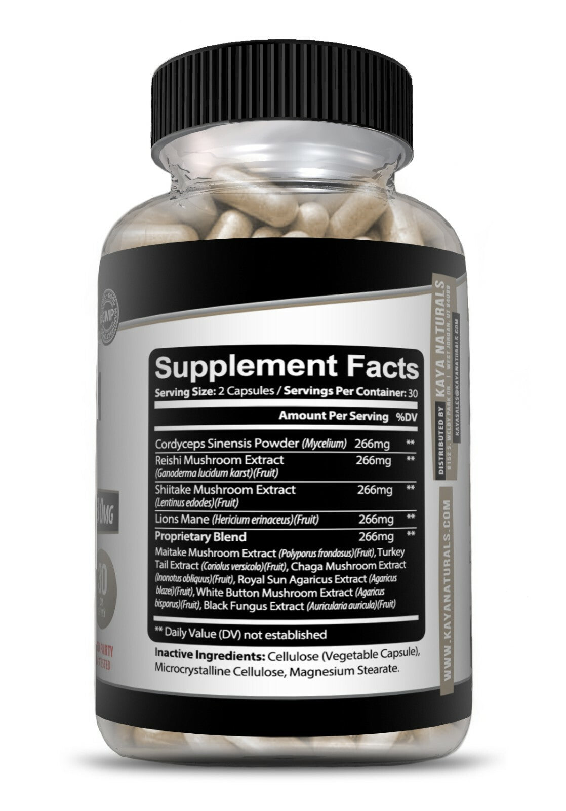 (2 Pack) Mushroom Complex Supplement, 60 Capsules Lions Mane, Reishi, Shiitake